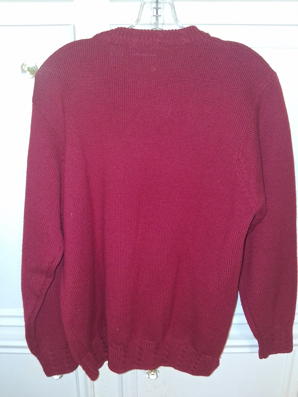 Talbots Red Button-Front Cardigan Sweater - Picture 2 of 2